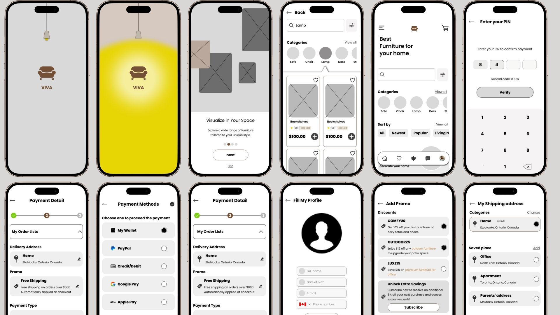  a collection of different layout and inside view 